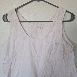 Upwest | Light Gray Cotton Gauze Tank Top Size Medium